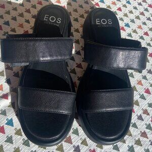 EOS Melbourne Eleni Sandals - Black - size US 9 Euro 39 NWT